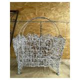 Metal/Wicker Basket 11'x16'x22'H