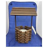 Wooden Water Well Planter