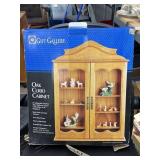 Oak Curio Cabinet 16"x21"x3" in box