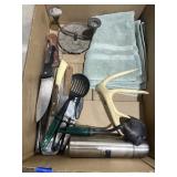 Assorted Kitchen Knives & More