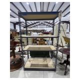 Metal 4-Tiered Garage Shelf 37'L x 18'W x 60'H
