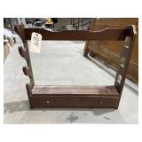 Wooden 3-Long Gun Wall Rack 26'L x 23'H