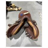 Rossi Y Caruso Leather Riding Saddle 17'