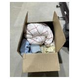 Box of Assorted Blankets & Sheets