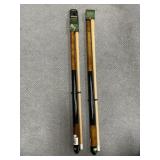 2 - Mizerak 57' 2 Pc Hardwood Pool Cues