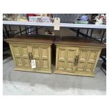 Pair End Tables w/Storage 26'L x 26'W x 20'H