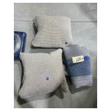 2 - Throw Pillows & Crocheted Afghan