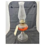 Clear Glass Oil Lamp w/Chimney