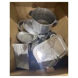 Assorted Kitchenware - Bread Pans - Metal Plates