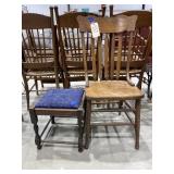 Wooden Dining Chair & Wooden Foot Stool