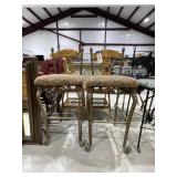 2 - Metal/Wood Bar Stools 32'H