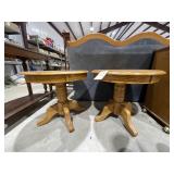 Pair Round Side Tables 25'Dia x 22'H