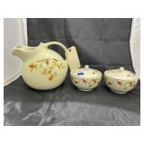 3 Pcs - Halls Superior Autumn Pitcher