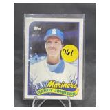 1989 Topps Baseball Card #57T Randy Johnson