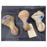 3 - Vintage Cast Iron Bathtub Legs