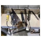 5 Pcs - Grease Guns - Work Light - Hand Saw