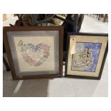 2 Pcs - Framed Wall Dï¿½cor 17'x17'