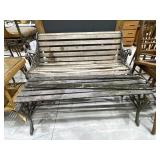 2 - Wood/Metal Park Benches - As Is - 50'