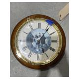Bulova Wood Framed Wall Clock 13'Dia