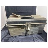 Plastic Tool Box w/some Tools