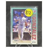 1992 Fleer Baseball Card #304 Juan Gonzalez