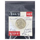 1944 S War Nickel Silver Gem BU ï¿½Full Stepsï¿½ MS68