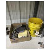 Plastic 5 Gal Bucket - Mean Green Partial Jug