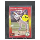 1992 Leaf Baseball Card #63 Rickey Henderson