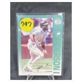 1992 Fleer Baseball Card #257 Dave Henderson