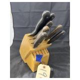 Kitchen Knives in Block - some missing