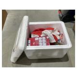 Styrofoam Cooler w/Holiday Dï¿½cor