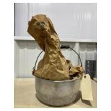 Aluminum Pot w/Bags of Assorted Nails