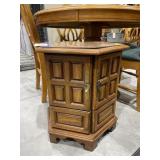 6-Sided Table w/Storage 18DiaL x 21'H