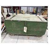 Wooden Foot Locker w/Contents
