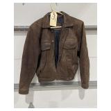 Top Range Leather Coat - Sz unk