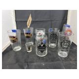 7 - Assorted Branded Drinking Glasses