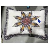Pillow in Quilted Hand Stitched Pillow Case
