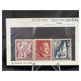 World War II (3) Nazi Germany/Hitler Stamps Uncirc