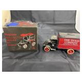 Locking Metal Texaco Truck Coin Bank