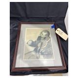 Framed/Matted Print 'The Dance Lesson'