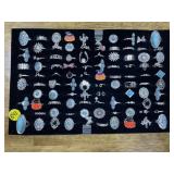 Tray of Assorted Silver Toned Fashion Rings
