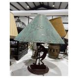 Metal Table Lamp w/Shade