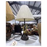 Western Themed Table Lamp w/Shade