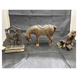 Horse Dï¿½cor - Metal Bookend