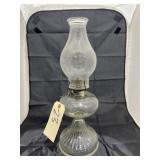 Clear Glass Oil Lamp w/Chimney