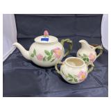 Franciscan Pottery - Teapot - Creamer - Sugar