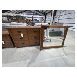 9-Drawer Dresser 66'l x 17'W x 32'H w/Mirror