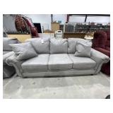 Ashley Leather Sofa w/Pillows
