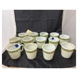 13 - Pyrex Coffee Mugs - Crazy Daisy Pattern