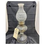 Clear Glass Oil Lamp w/Chimney